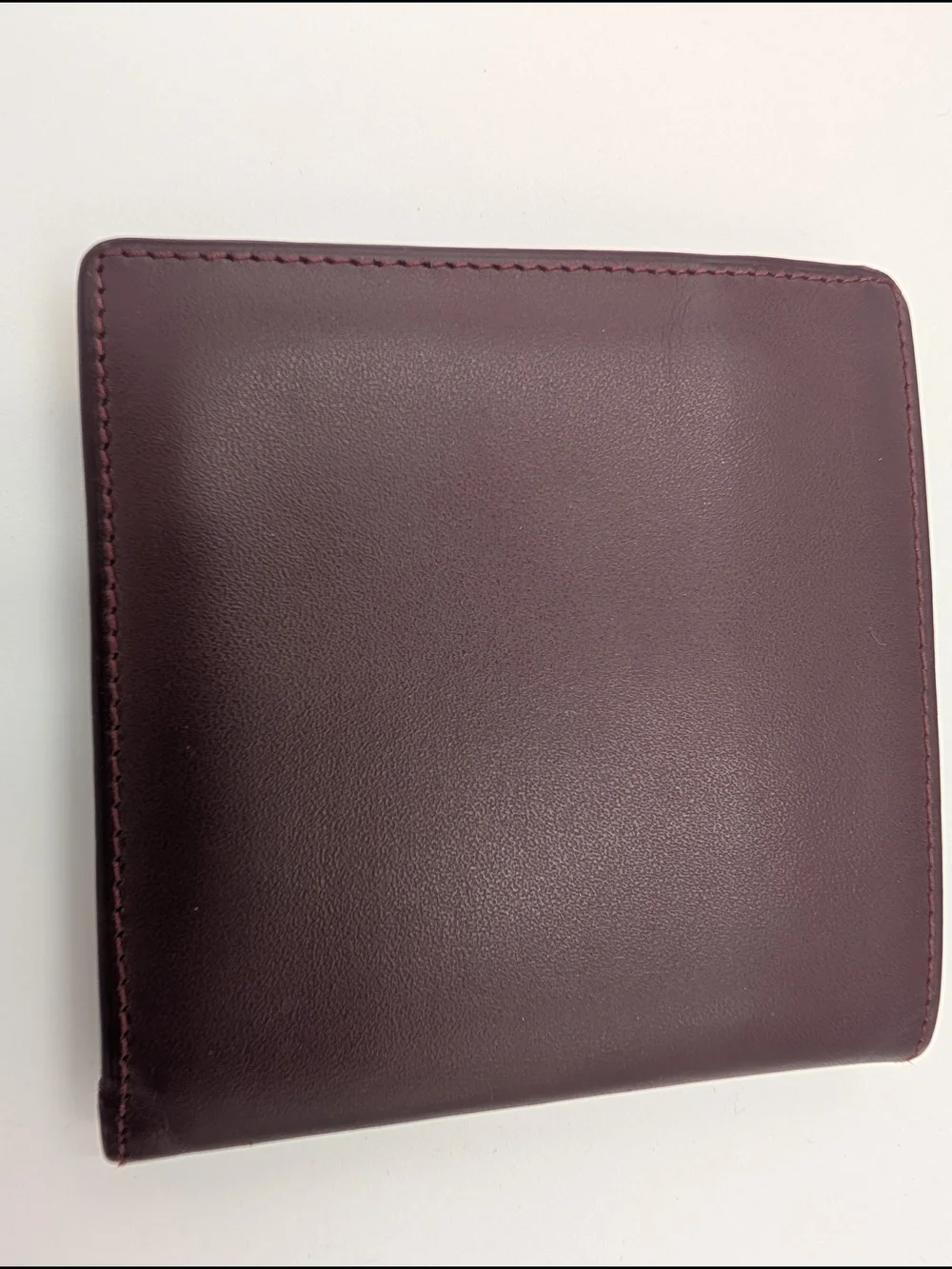 Cartier Leather Wallet with Gold Corners